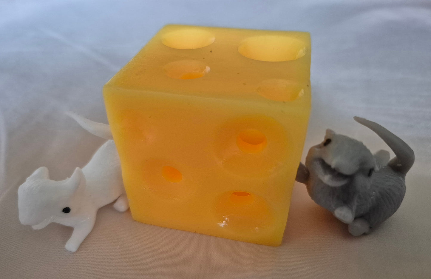 Fun Squishy Holey Cheese and Mouse Toy Set