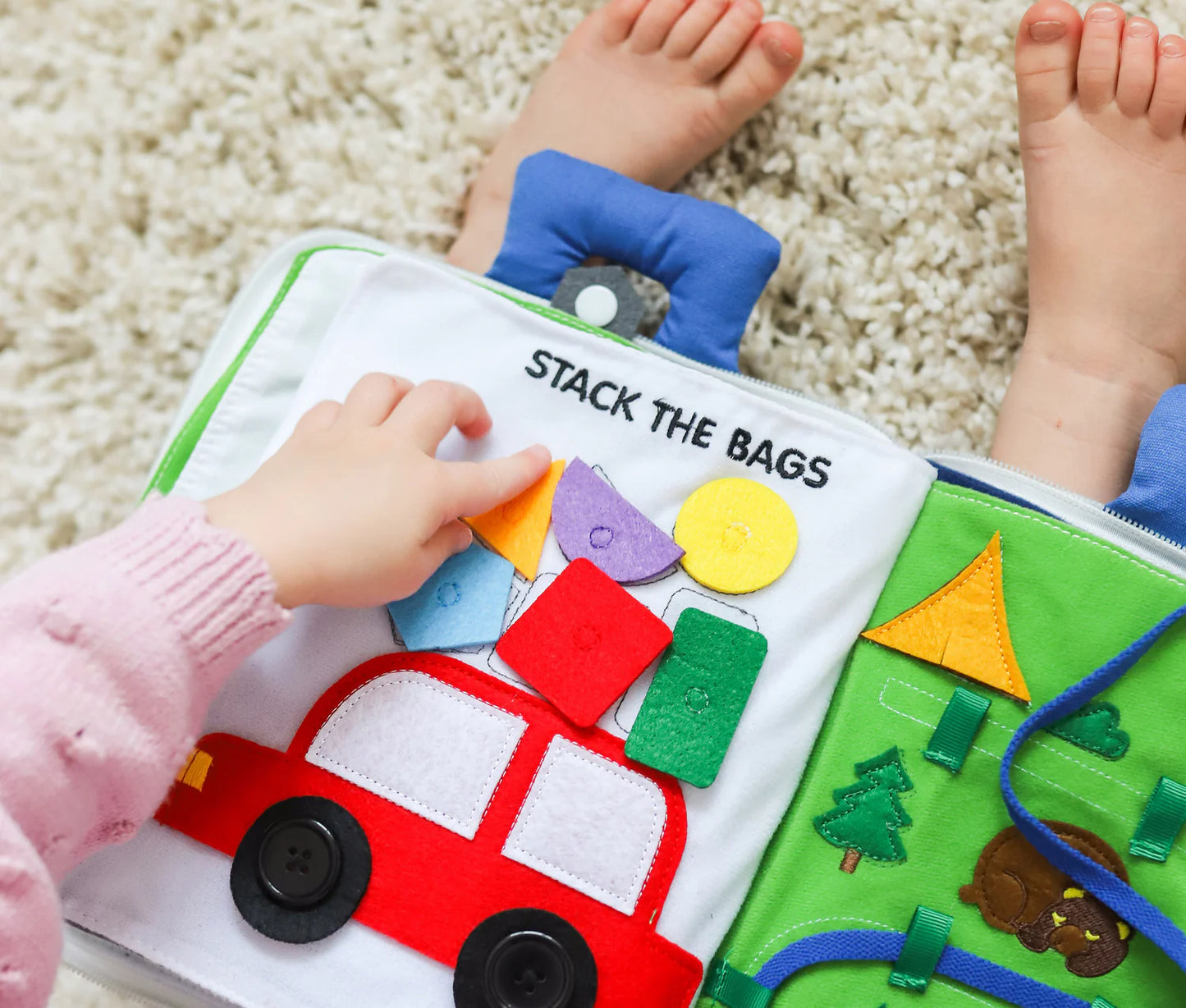 FABRIC QUIET BOOKS - AWAY WE GO