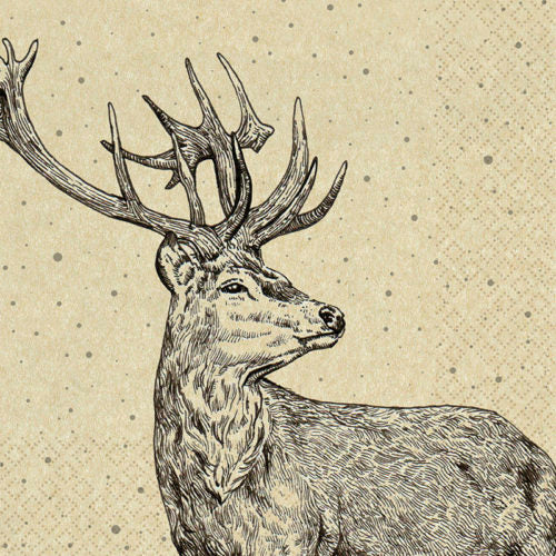 Home Fashion Eco Line Proud Deer Serviettes