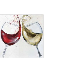 PPD Rouge et Blanc Serviettes