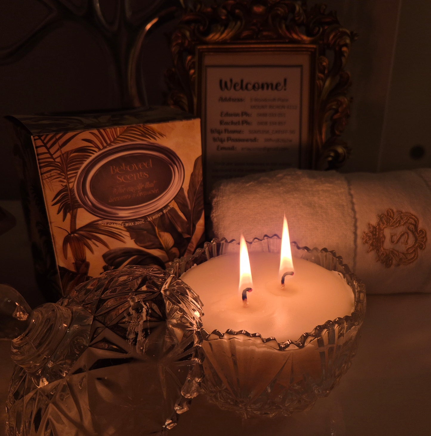 Vintage Sugar Bowl Candle