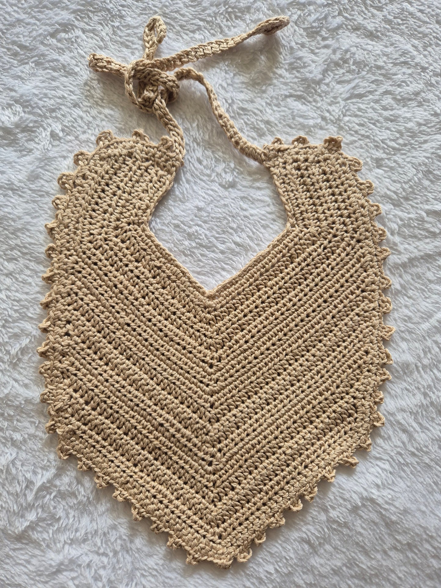 Crochet Cotton Bib