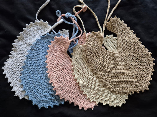 Crochet Cotton Bib