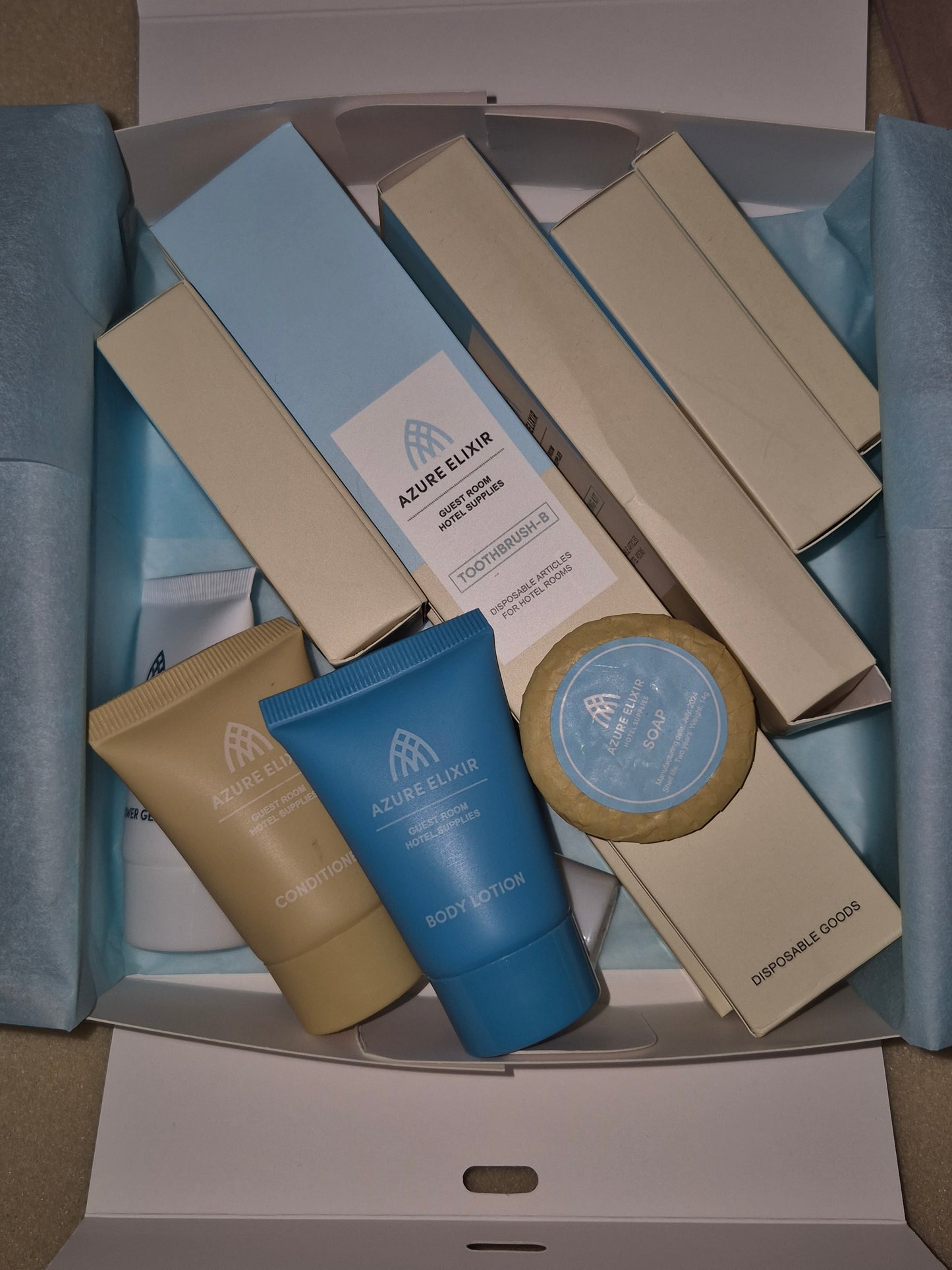 'Azure Elixir' Guest Amenities Box