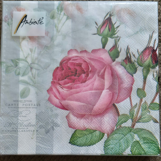 Ambiente 'Yara' 3 Ply Paper Luncheon Serviettes 33cm x 33cm Pack of 20