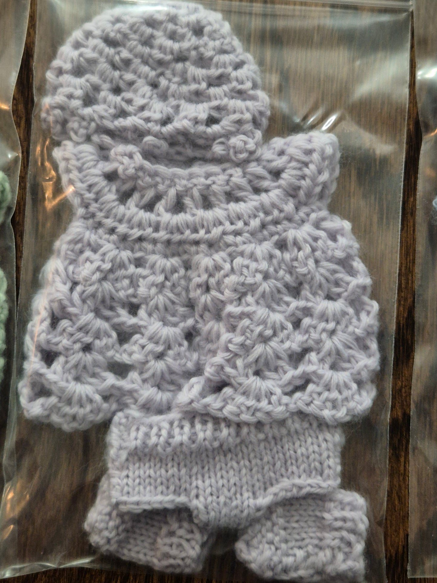 Outfit for 5 Inch Doll - 'Ruby' Crocheted Dress