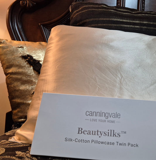 Hypoallergenic Mulberry Silk Luxury Pillowcases Boxed Set of 2