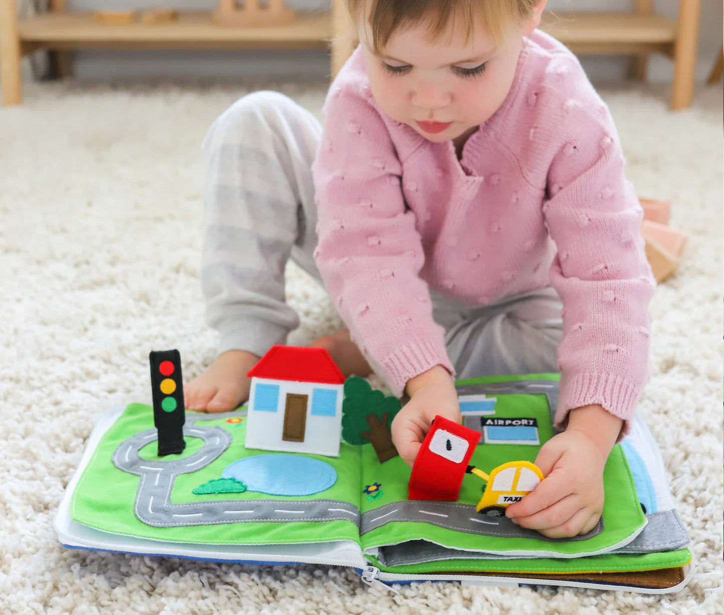 FABRIC QUIET BOOKS - AWAY WE GO