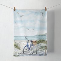 Kitchen Tea Towel - 'Bike at the Beach' by Ambiente