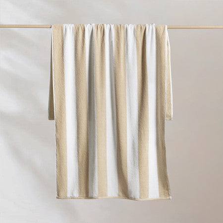Striped Cabana Cotton Terry Beach Towels
