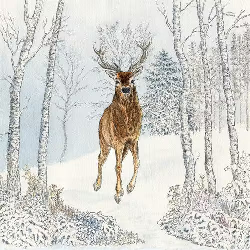 PPD Cerf Hiver Serviettes