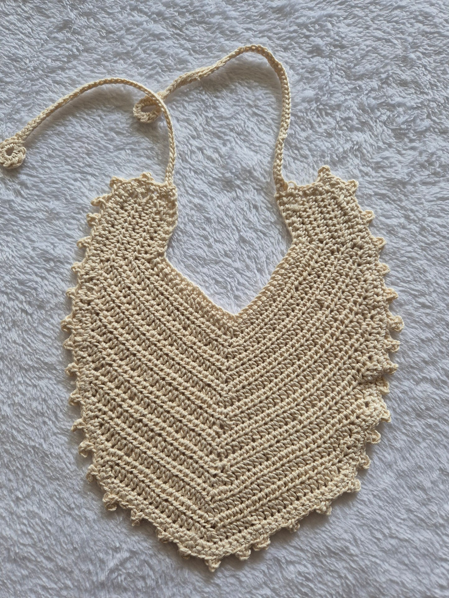 Crochet Cotton Bib