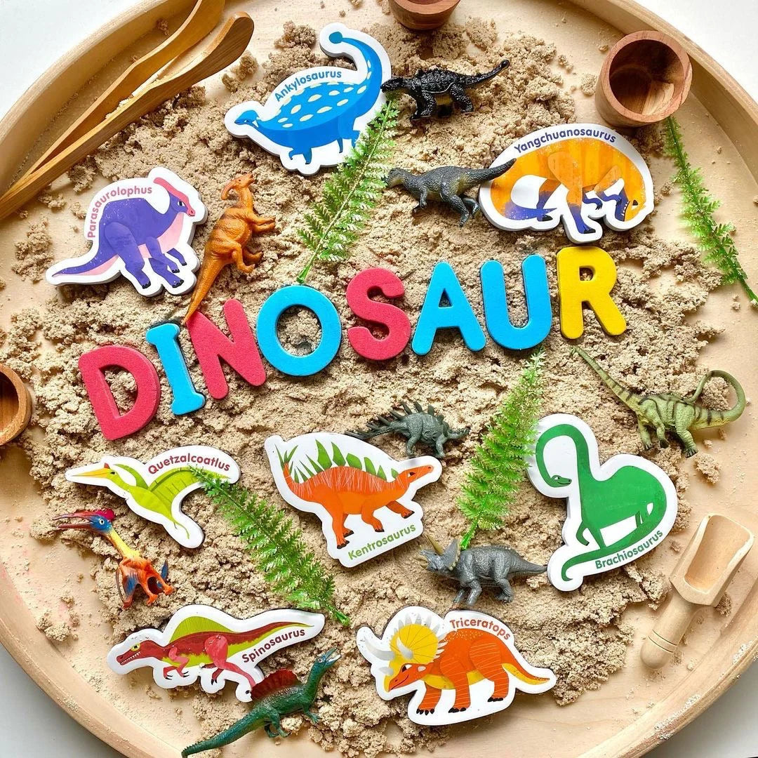 MAGNETIC DINOSAURS AND LETTERS