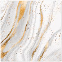 PAW Golded Marble Serviettes