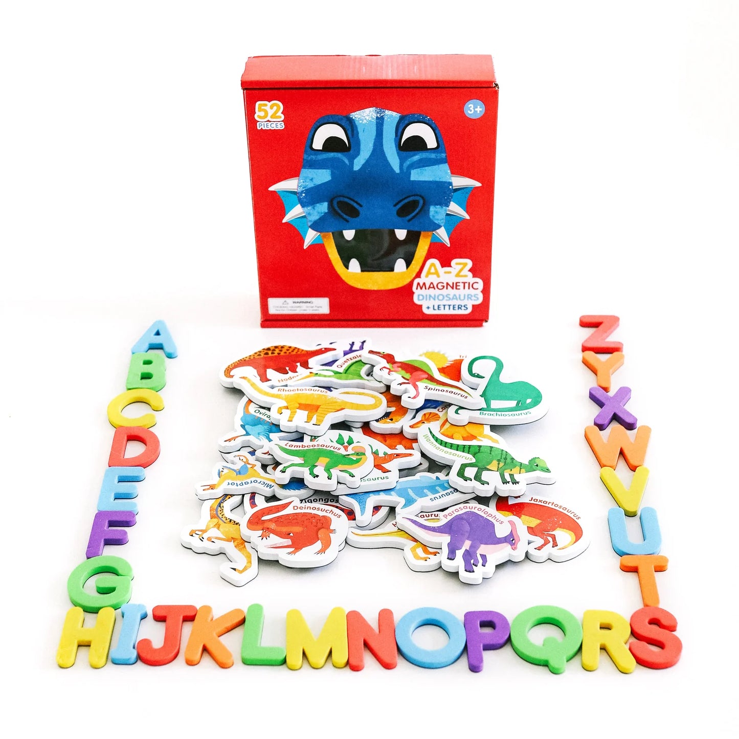MAGNETIC DINOSAURS AND LETTERS