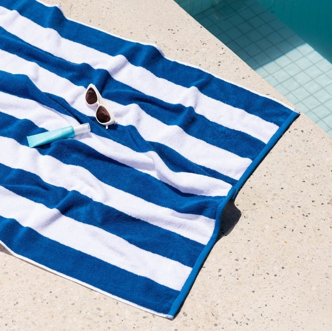 Striped Cabana Cotton Terry Beach Towels