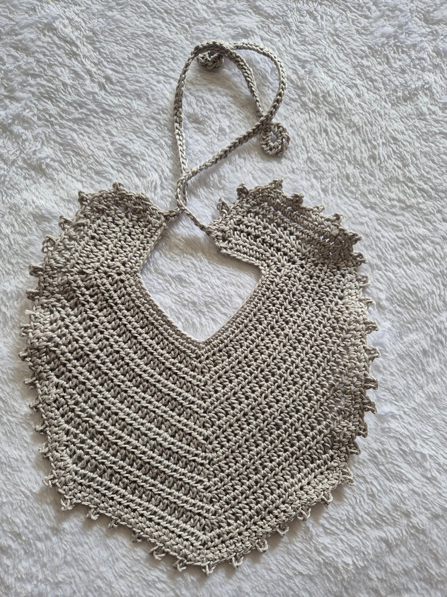 Crochet Cotton Bib