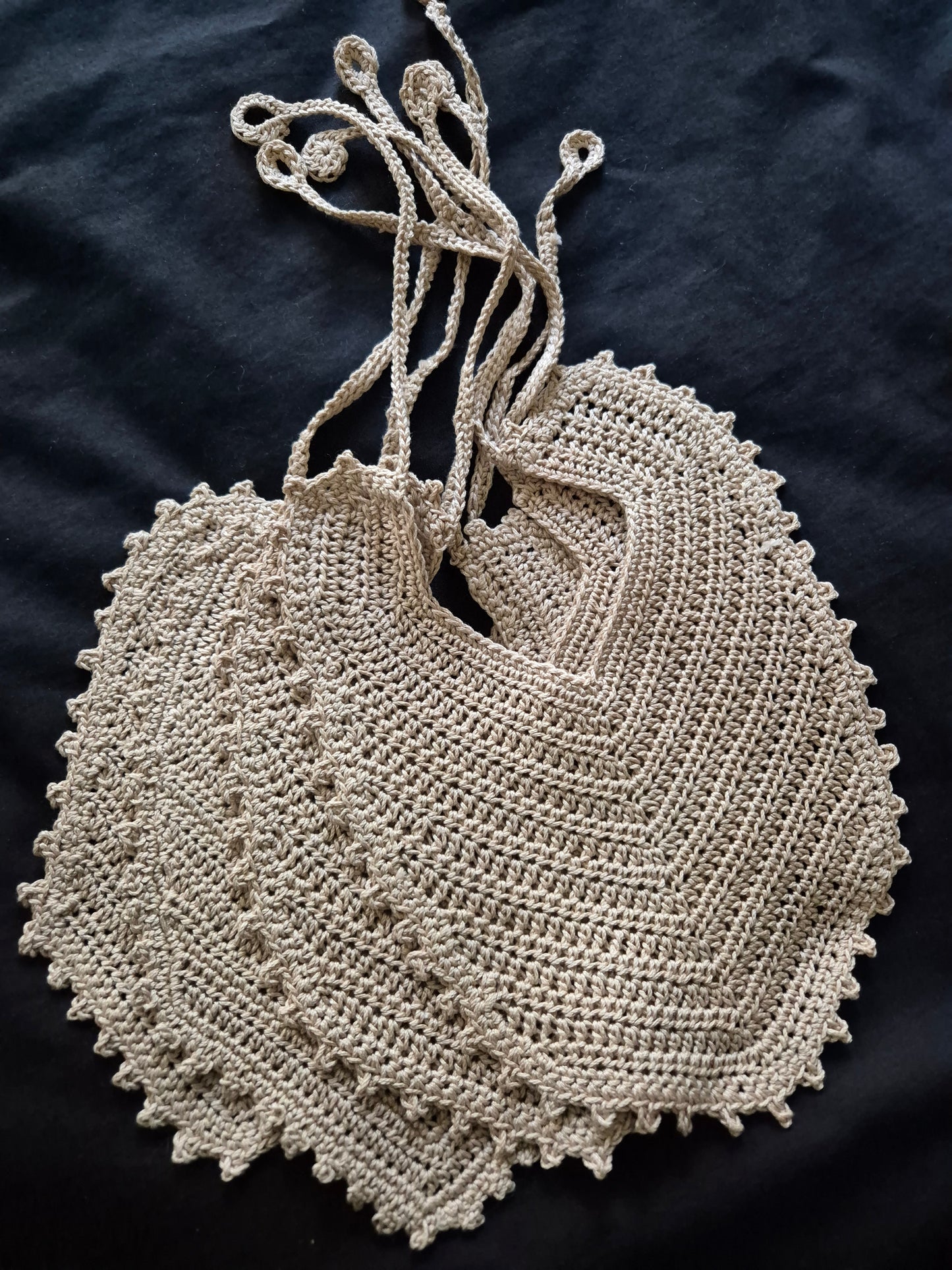 Crochet Cotton Bib
