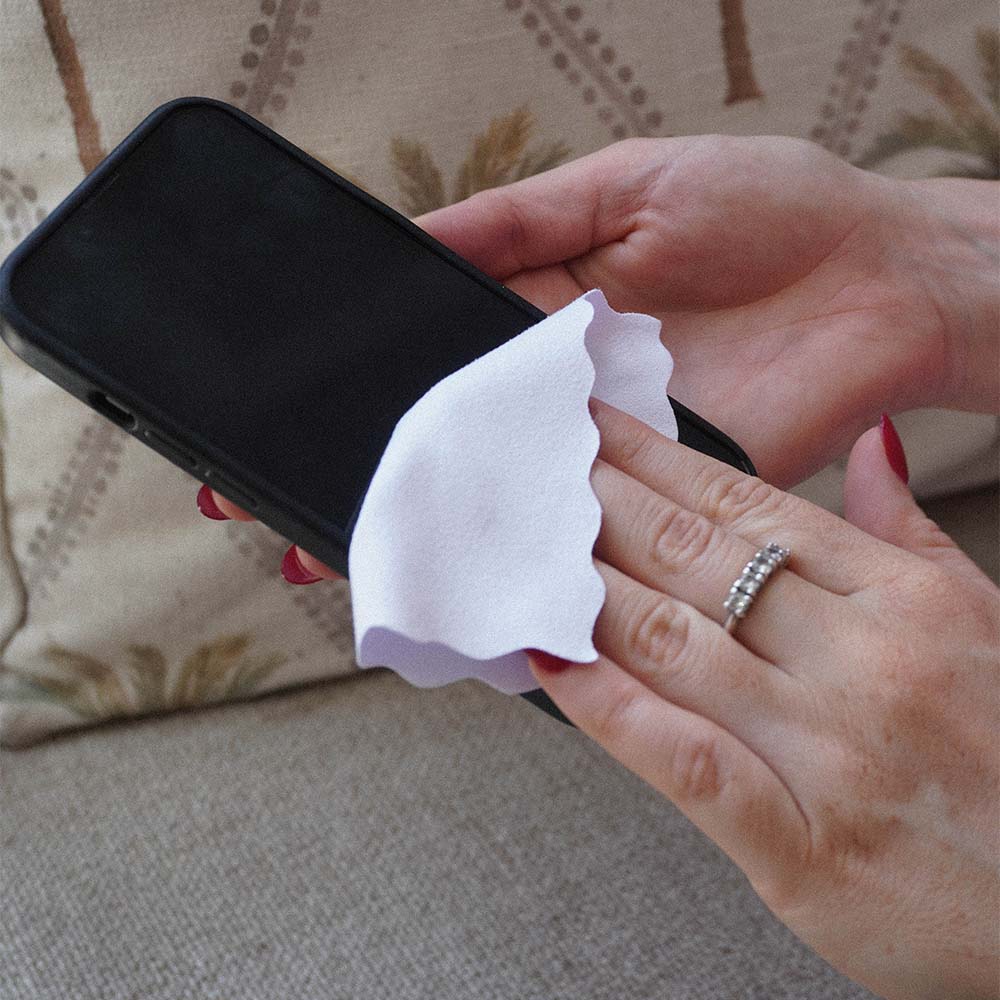 Suede Microfibre Cloths 12 x 12 cm Set of 5