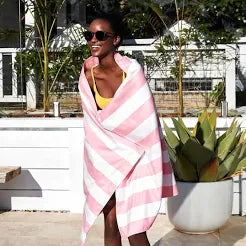 Striped Cabana Cotton Terry Beach Towels