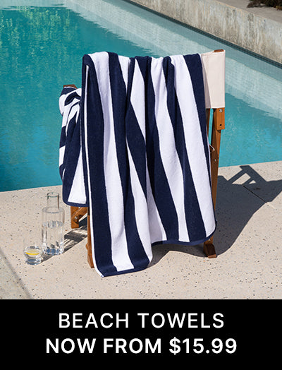 Striped Cabana Cotton Terry Beach Towels