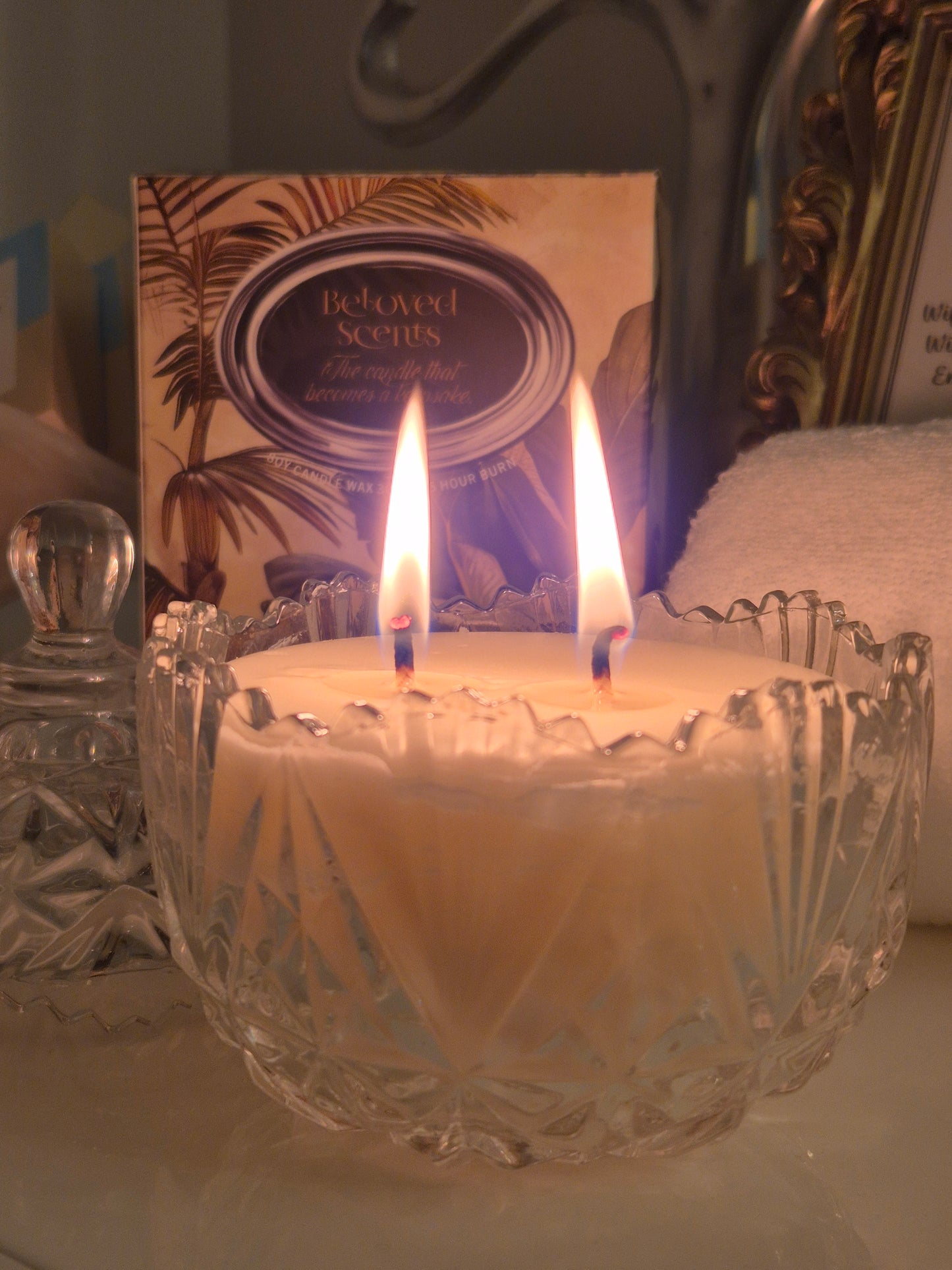Vintage Sugar Bowl Candle