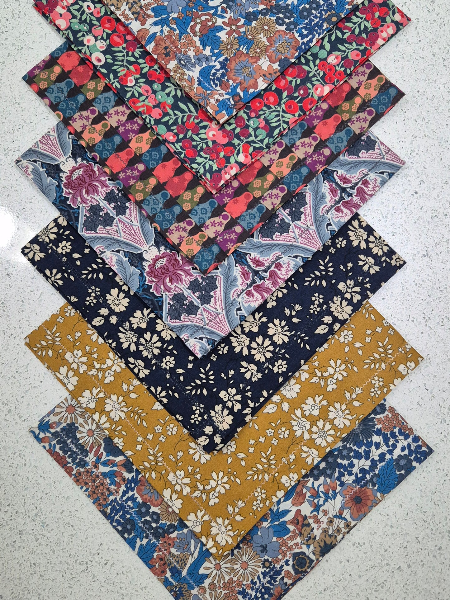Liberty of London Ladies Handkerchiefs with Folded Hem