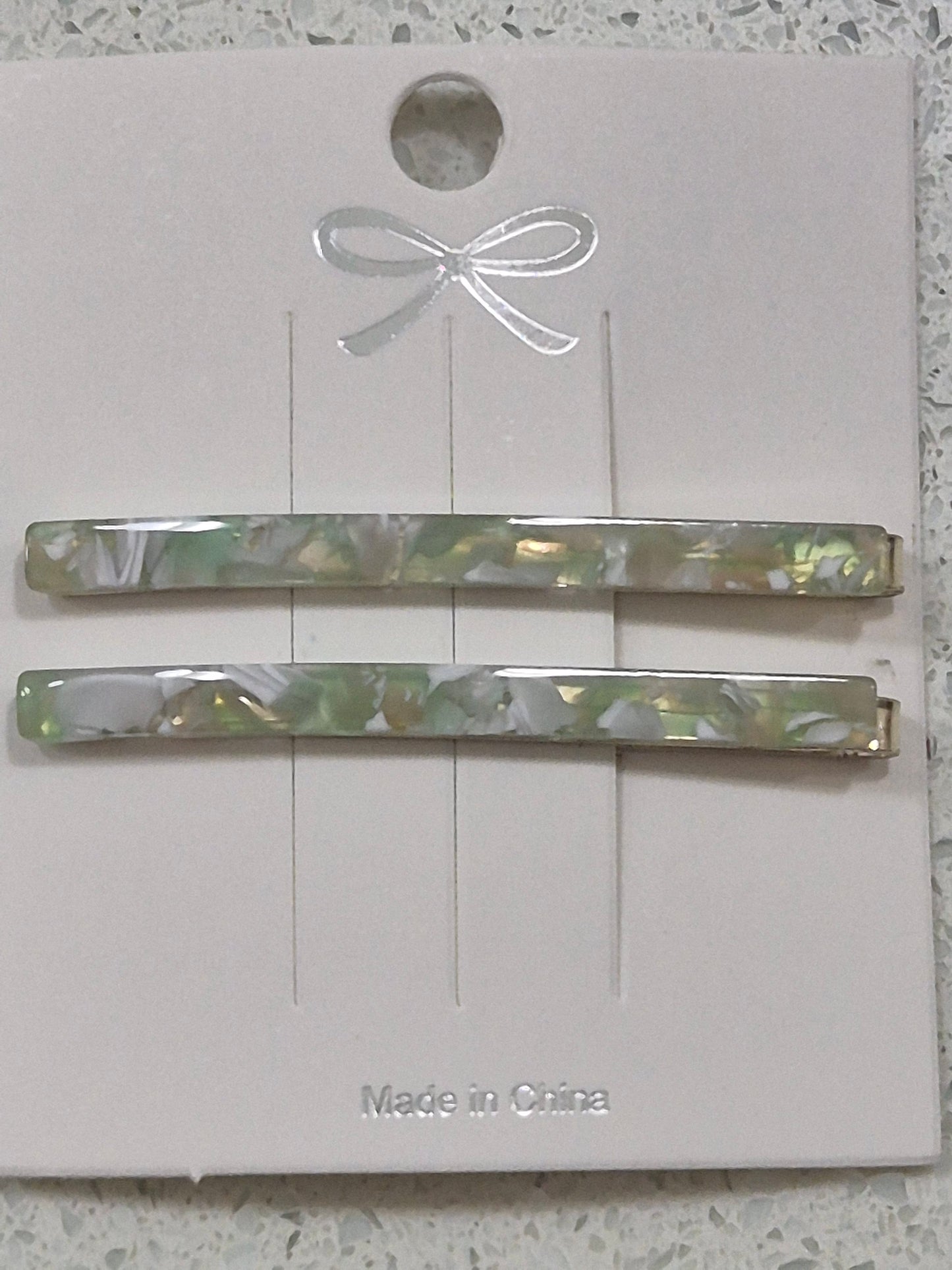 'Janie' Resin Hair Slides