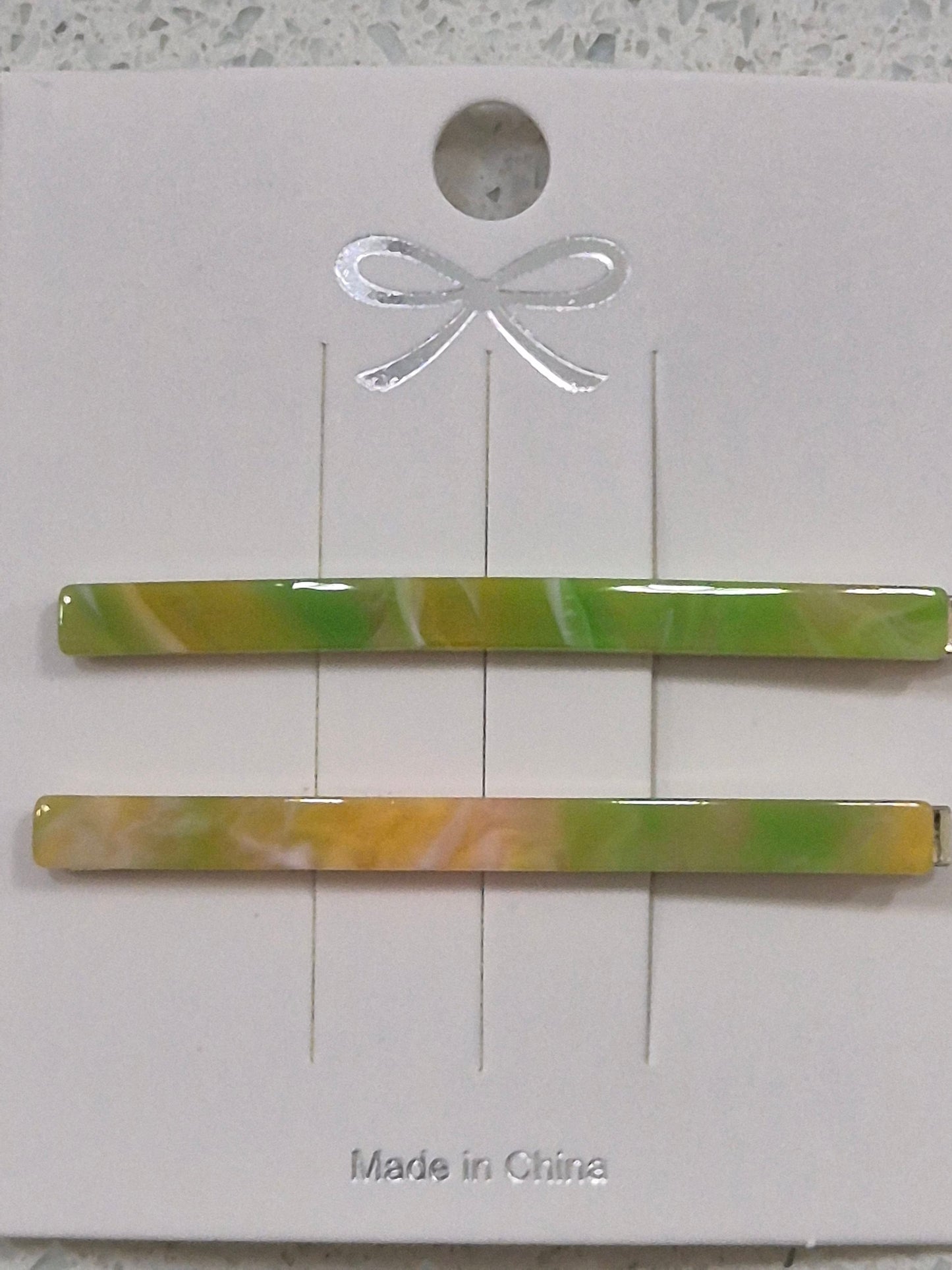 'Janie' Resin Hair Slides