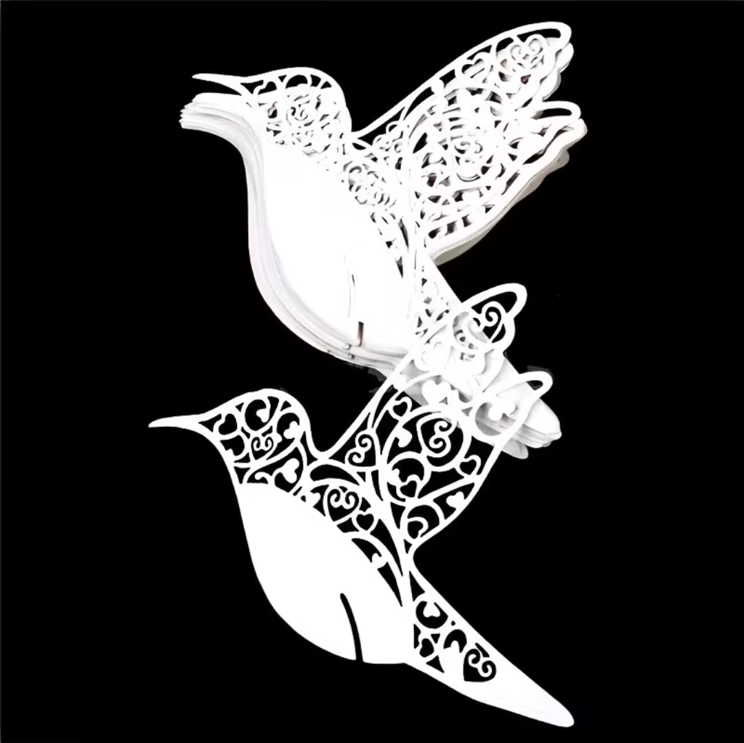 Laser-Cut Birds for Place Name Cards 24 pk