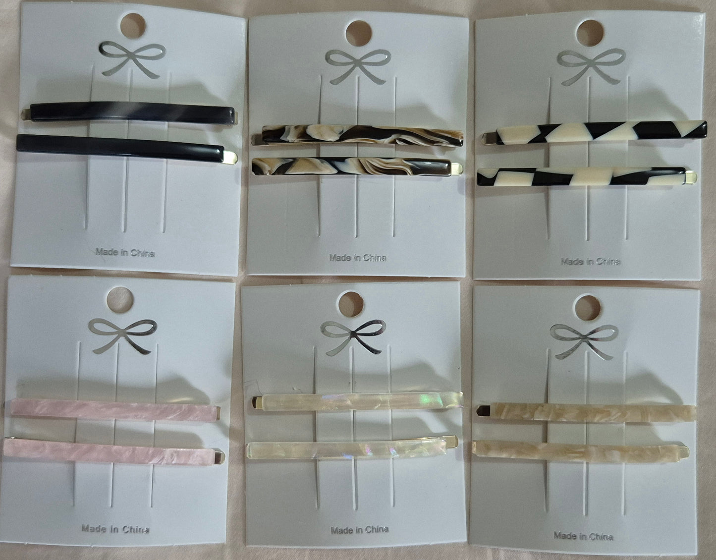 'Janie' Resin Hair Slides