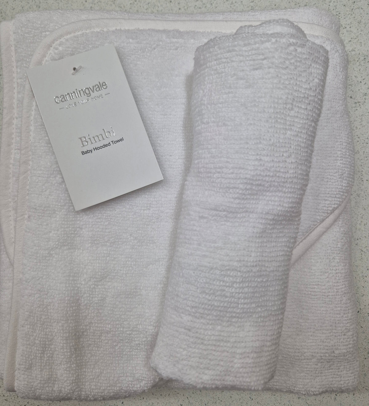 Bimbi Baby Super Soft Hooded Towel with Face Washer