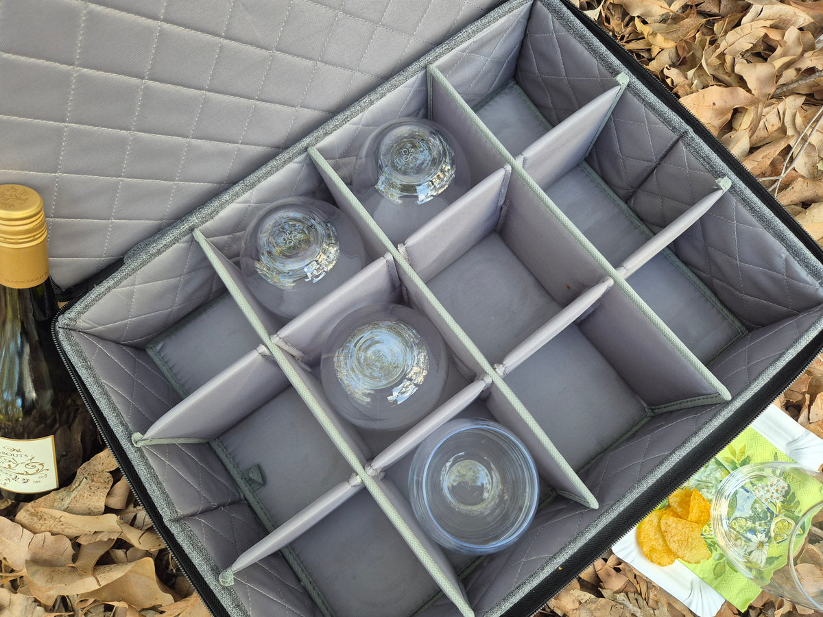 Storage for Mugs or Glasses - Perfect for Picnics