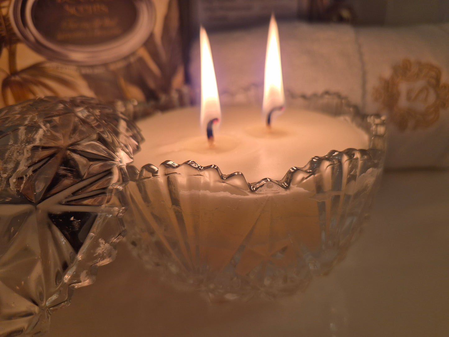 Vintage Sugar Bowl Candle