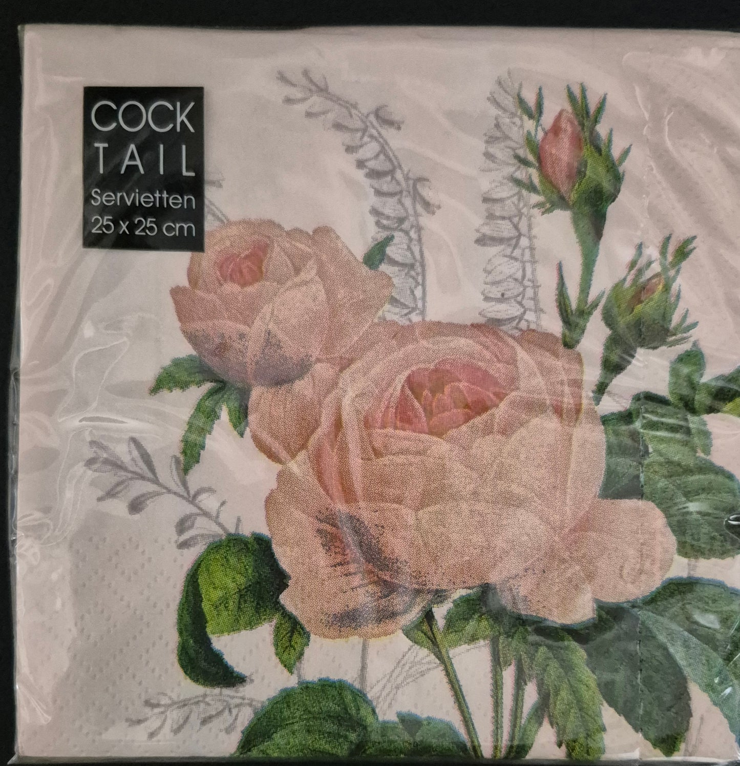 Peach Rose Serviettes